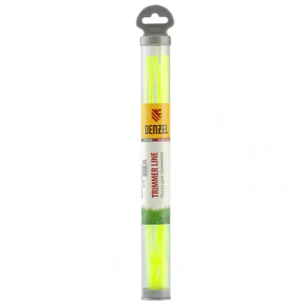 Леска для триммера круглая нарезанная 2,4 мм х 30 см 20 шт тубус Flex cord Denzel 96105 купить в Сургуте