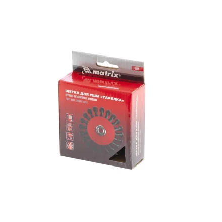 Щетка для УШМ 100 мм М14 &quot;тарелка&quot; крученая проволока 0,5 мм MATRIX 74609 купить в Сургуте