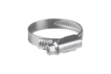 ЗУБР Х-9Н, 10 - 18 мм, накатная лента 9 мм, цинк, 50 шт, червячный хомут (37807-18) купить в Сургуте