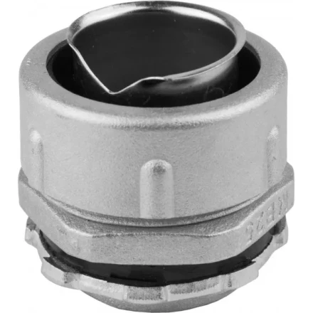 Муфта СВЕТОЗАР вводная металлич, с наружной резьбой, для металлорукава диаметром 25мм, IP54 60200-25 купить в Сургуте