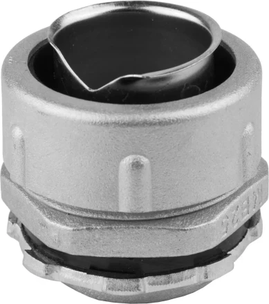 Муфта СВЕТОЗАР вводная металлич, с наружной резьбой, для металлорукава диаметром 25мм, IP54 60200-25 купить в Сургуте