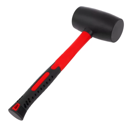 Киянка резиновая, 910 г, черная резина, фибергласовая рукоятка// Matrix 11194 купить в Сургуте