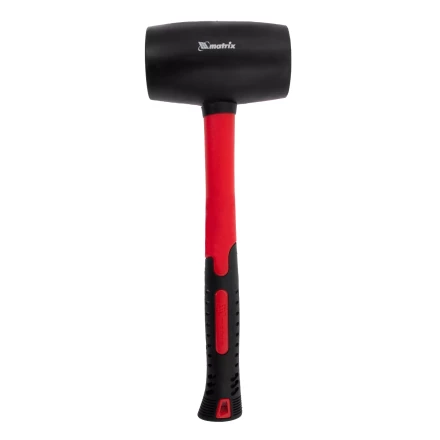 Киянка резиновая, 910 г, черная резина, фибергласовая рукоятка// Matrix 11194 купить в Сургуте