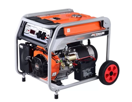 Генератор бензиновый TOR KM8000H 6,0 кВт 220В 27 л с электростартером и колесами 1011098 купить в Сургуте