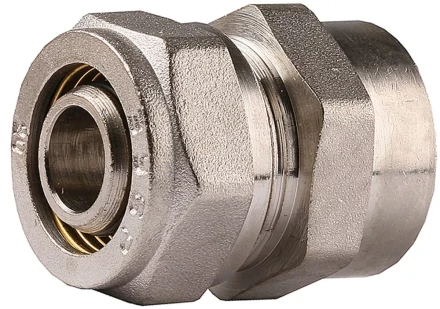 Соединитель ЗУБР с внутренней резьбой, цанга-гайка, 3/4&quot;х20х2,0 мм, никель 51402-20-3/4 купить в Сургуте