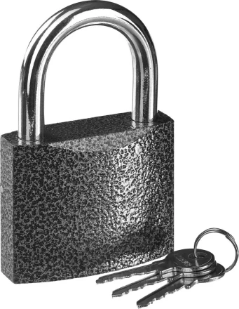 Замок STAYER &quot;STANDARD&quot; навесной, металлический корпус, закаленная дужка, 75 мм 37160-75 купить в Сургуте