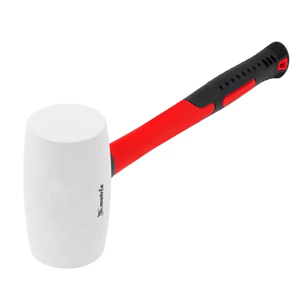 Киянка резиновая, 910 г, белая резина, фибергласовая рукоятка// Matrix 11198 купить в Сургуте