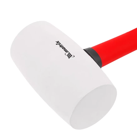 Киянка резиновая, 910 г, белая резина, фибергласовая рукоятка// Matrix 11198 купить в Сургуте