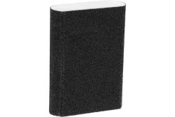 Губка для шлифования, 100 х 70 х 25 мм, овал, Средняя жесткость, P 100 Сибртех 757387