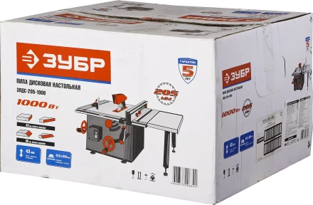 Пила ЗУБР настольная, 205х30х2,5мм, 2950об/мин, 1000Вт ЗПДС-205-1000 купить в Сургуте