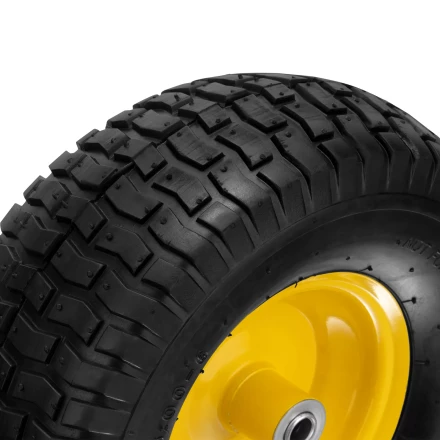 Колесо пневматическое Denzel 15/6.00-6, D 370 мм, подш. внут. диам. 16 мм, длина оси 100 мм 68998 купить в Сургуте