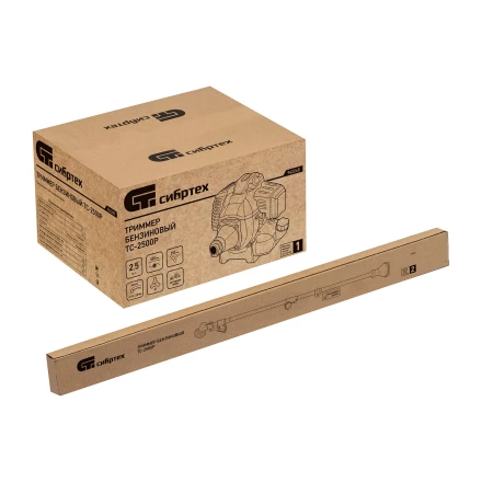 Триммер бензиновый Сибртех ТС-2500Р, 43 см3, разъемная штанга, состоит из 2 частей 962245 купить в Сургуте