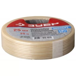 Лента ЗУБР &quot;ЭКСПЕРТ&quot; клеящая однонаправленная, усиленная стекловолокном, 12мм х 10м 12071-12-10