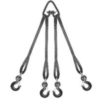 Строп текстильный четырехветвевой 4СТ 12.5 т L=3.5 м SF6 125 мм Звено РТ- 3