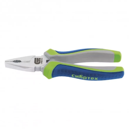 Плоскогубцы комбинированные Сибртех 180 мм трехкомпонентные рукоятки 17078 купить в Сургуте