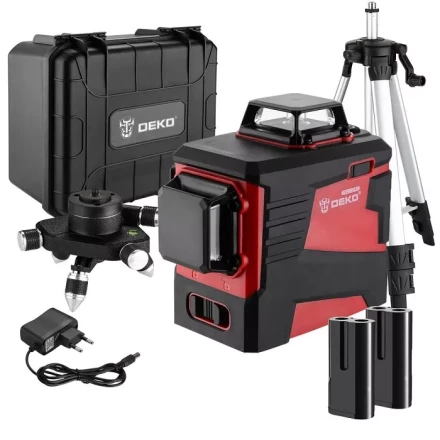 Уровень лазерный DKLL12PR3 DEKO, 065-0164, со штативом купить в Сургуте