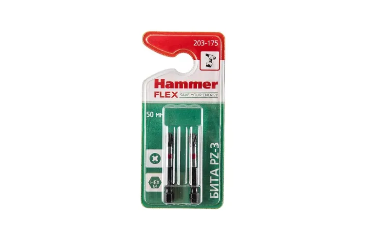 Бита HAMMER PZ3 50мм (2шт) купить в Сургуте