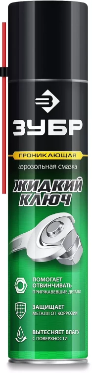 ЗУБР Жидкий ключ 400 мл, Проникающая аэрозольная смазка, ПРОФЕССИОНАЛ (41446) купить в Сургуте