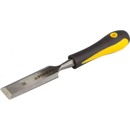 Стамеска с двухкомпонентной ручкой, 32мм, STAYER Profi 18205-32 купить в Сургуте
