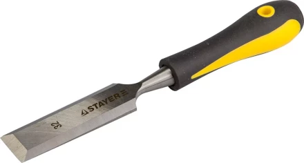 Стамеска с двухкомпонентной ручкой, 32мм, STAYER Profi 18205-32 купить в Сургуте