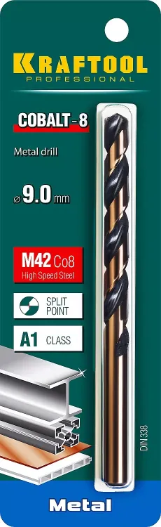 Сверла по металлу HSS-Co 29656-9 купить в Сургуте