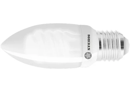 Лампа компактная люминесцентная свечка 9W 2700K E27 8000ч Stern 90962 купить в Сургуте