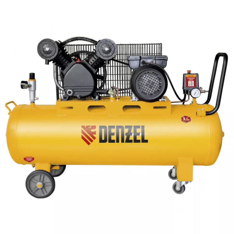 Компрессор масляный ременный Denzel DRV2200/100 58088 купить в Сургуте