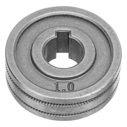 Подающий ролик, зубчатый профиль под флюсовую проволоку 0,8-1мм, 2 шт Denzel 93652 купить в Сургуте