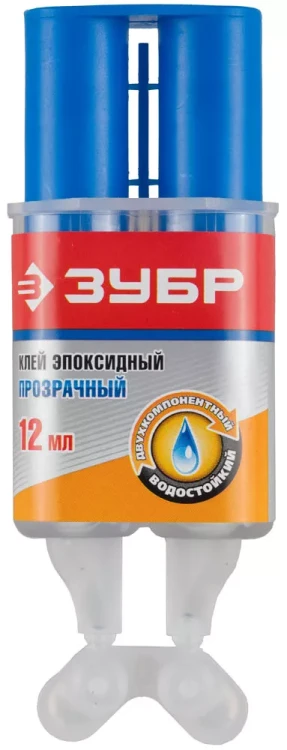 Клей ЗУБР эпоксидный, в двойном шприце, на блистере, 12 мл 41954 купить в Сургуте