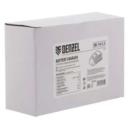 Устройство зарядное для аккумуляторов IBC-14-2.3, Li-Ion, 14 В, 2.3 А Denzel 28452 купить в Сургуте