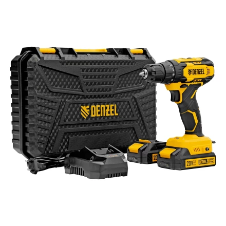 Дрель-шуруповерт аккумуляторная CDQ-20, Li-Ion, 20 В// Denzel 26118 купить в Сургуте