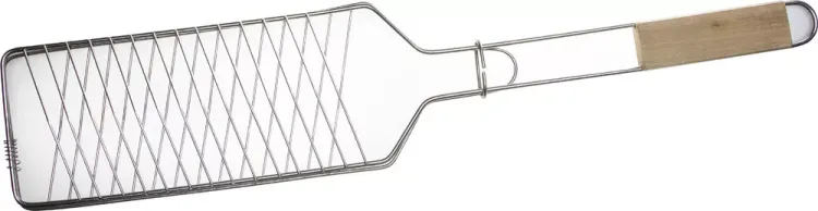Решетка-гриль GRINDA "BARBECUE" для рыбы, одинарная, нержавеющая сталь, 620х120мм 424731 купить в Сургуте