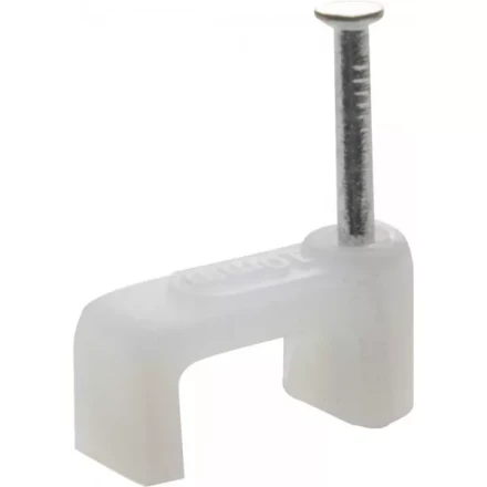 Скоба-держатель для плоского кабеля, с оцинкованным гвоздем, 8 мм, 100 шт, STAYER Master 4511-08 4511-08 купить в Сургуте