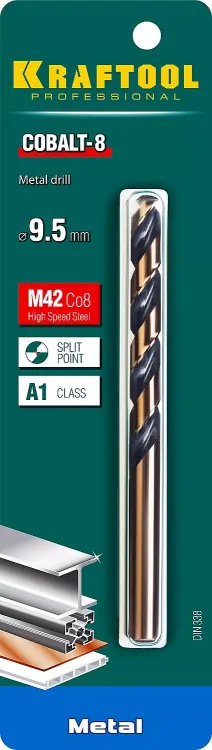 Сверла по металлу HSS-Co 29656-9.5 купить в Сургуте