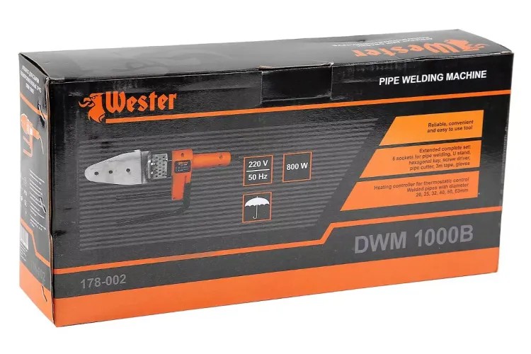 Аппарат для сварки пластиковых труб WESTER DWM 1000B купить в Сургуте