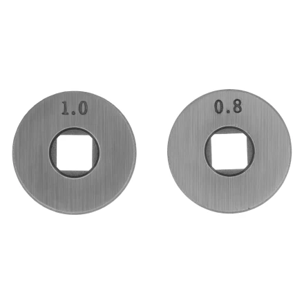 Подающий ролик, U профиль зубчатый под флюсовую проволоку 0,8-1мм посадка квадрат, 2 шт Denzel 93653 купить в Сургуте