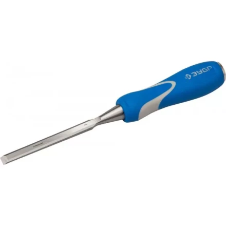 Стамеска ЗУБР &quot;ЭКСПЕРТ&quot; с ударопрочной двухкомпонетной ручкой и стальным затыльником для ударных работ, 10мм 18097-10 купить в Сургуте