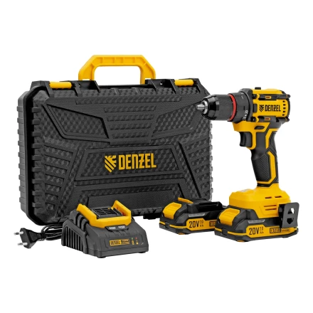 Дрель-шуруповерт аккумуляторная бесщет. CDH-BL-20, Li-Ion, 20 В// Denzel 26123 купить в Сургуте
