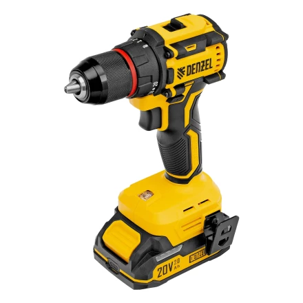 Дрель-шуруповерт аккумуляторная бесщет. CDH-BL-20, Li-Ion, 20 В// Denzel 26123 купить в Сургуте