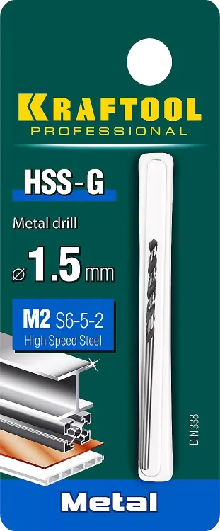 Сверла по металлу HSS-G Оберон 29651-1.5 купить в Сургуте