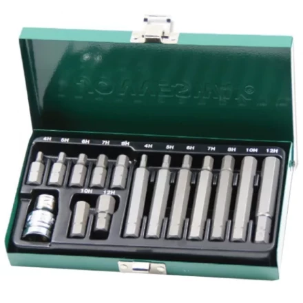 Набор вставок-бит шестигранных 30-75мм  4-12мм 15 предметов Jonnesway S29H4115S 47396 купить в Сургуте