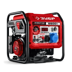 ЗУБР 5500 Вт, инверторный генератор с электростартером и розеткой АВР (СБИ-5500ЕА)