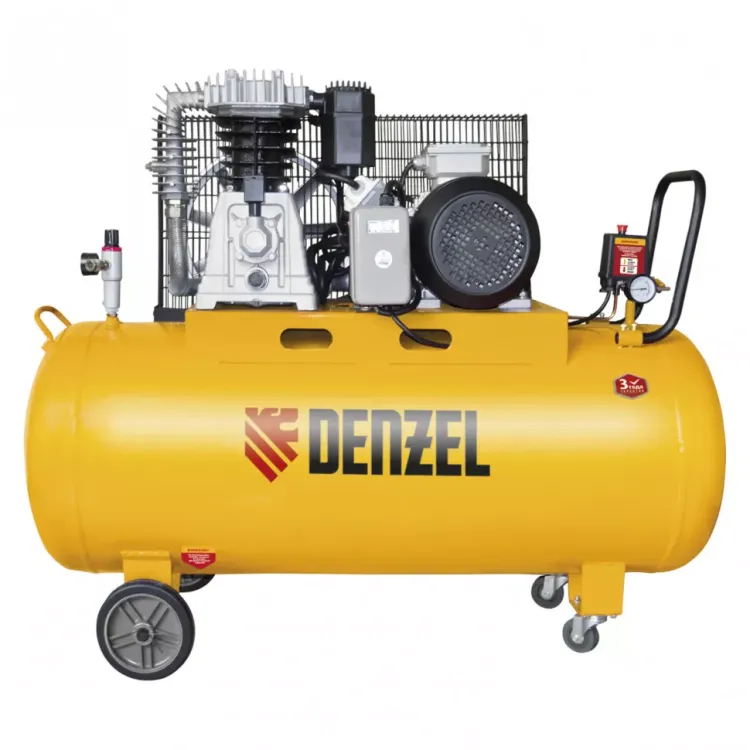 Компрессор масляный ременный Denzel DR4000/100 58092 купить в Сургуте