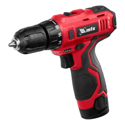 Дрель-шуруповерт аккумуляторная MCDL-12-02P, Li-Ion, 12 В, 2 акк.// MTX 26181 купить в Сургуте
