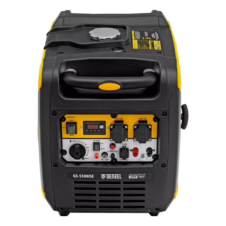 Генератор инверторный Denzel GS-5500iSE, 5,5 кВт, 230 В, закрытый корпус,электростартер купить в Сургуте