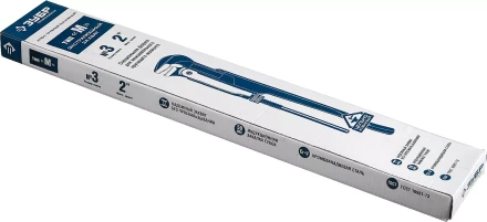 Ключ трубный рычажный ЗУБР &quot;ПРОФЕССИОНАЛ&quot;, прямые губки, цельнокованый, Сr-V, № 3,  2&quot; 27335-3_z01 купить в Сургуте