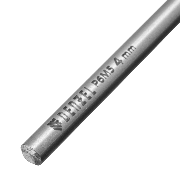 Сверло спиральное по металлу 4 х 119 мм, Р6М5, Golden Tip, удлиненное Denzel 718250 купить в Сургуте