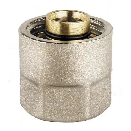 Соединитель GENERAL FITTINGS для металлопластиковых труб, евроконус, никелированная латунь, 1/2&quot; / 16 мм x 2,0 мм 51047-1/2-16 купить в Сургуте