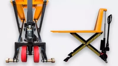 Рохля гидравлическая PROLIFT с ножничным подъемом JF-1000 колеса полиуретан вилы 1150x550 мм купить в Сургуте