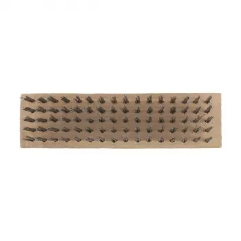Щетка зачистная 5-и рядная закаленная прямая проволока плоская деревянная СИБРТЕХ 74810 купить в Сургуте